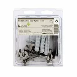 Castorama Kit De Fixation Pour 4 Plots Béton Blooma