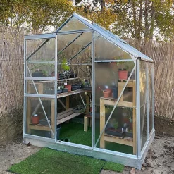 Castorama Serre En Verre Lams Allium Alu Naturel 2,50m²