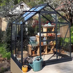 Castorama Serre En Verre Lams Allium Anthracite 2,50m²