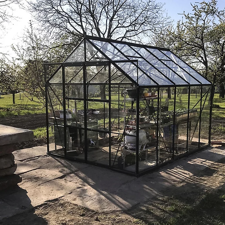 Castorama Serre En Verre Lams Laurus Vert 8,10m² 3 Castorama Serre En Verre Lams Laurus Vert 8,10m²