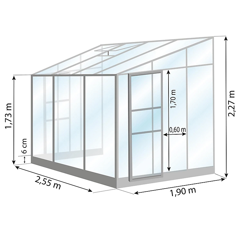 Castorama Serre En Verre Lams Melissa Alu Naturel 4,90m² 3 Castorama Serre En Verre Lams Melissa Alu Naturel 4,90m²